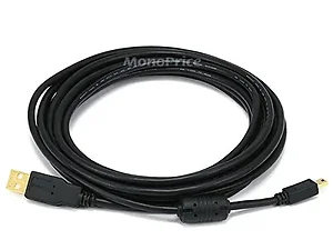 5450 | Monoprice 15FT USB 2.0 A Male to Mini-B Male Cable