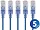 15126 | Monoprice Slim Cat6a Ethernet Patch Cable - 5 Pack,