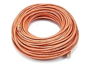 2168 | Monoprice 100FT Orange CAT5E UTP Ethernet Patch Cable