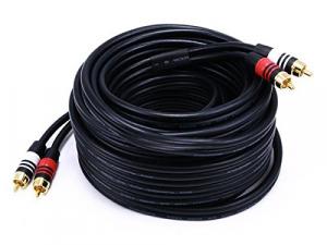 Monoprice 2867 Rca Plug2 Rca Plug Mm Cable- Black35ft