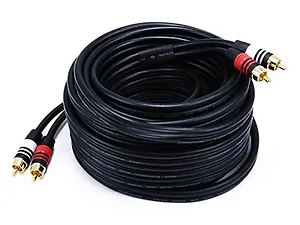 2867 | Monoprice 35FT RCA Male to RCA Male Cable - Black