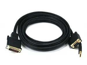 Monoprice 3037 Vga  Usb A  To M1-d Cable - Black  12ft