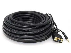 Monoprice 03340 Super Vga Mm Stereo Audio 35ft