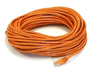 3417 | Monoprice CAT6 Ethernet Cable 50FT - Orange
