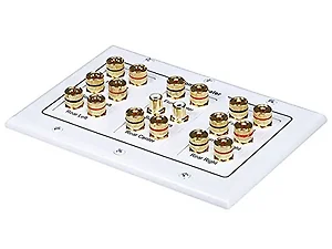04013 | Monoprice 8.2 Surround Sound Wall Plate - 3-Gang