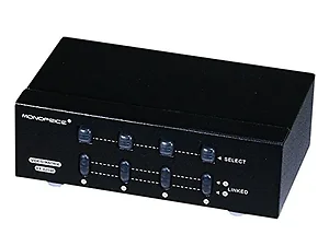 4084 | Monoprice 2x4 SVGA VGA Matrix Switcher and Splitter