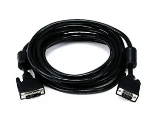 Monoprice 4683 Dvi-a To Svga Cable 15ft - Black