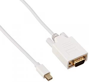 Monoprice 6005 Mini Displayport To Vga Cable-white 15ft