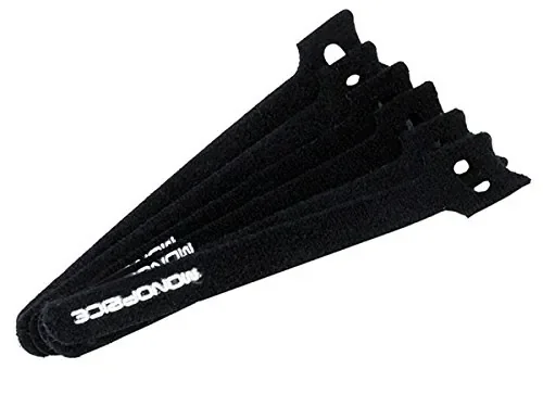 6476 | Monoprice 6-Inch Black Cable Ties - 100 Pieces per
