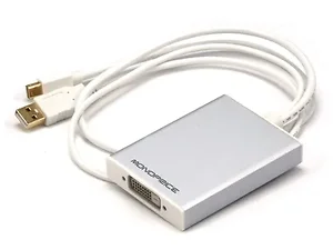 6904 | Monoprice Mini DisplayPort 1 & USB to Dual-Link DVI