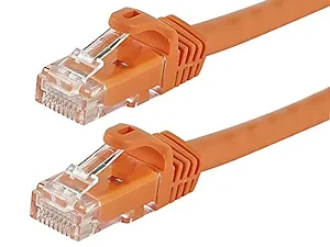11344 | Monoprice 50FT Orange CAT5E Networking Ethernet