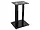 12281 | Monoprice Glass Floor Speaker Stands - Black (Pair)