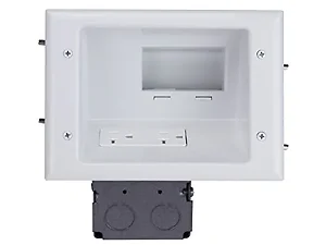 12589 | Monoprice Mid-Size Recessed Low Voltage Plate for