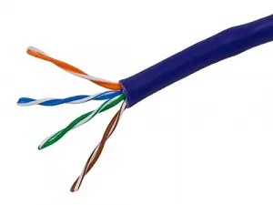 Monoprice 12761 Cat5e Utp Solid (cmr) -  Purple - 1000ft