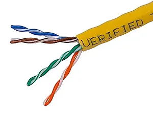 12773 | Monoprice Yellow 1000FT CAT5E UTP Stranded Ethernet