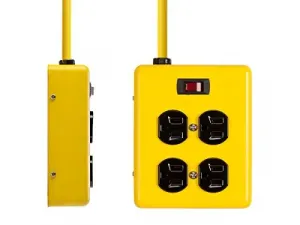 Monoprice 13693 Power Box -w6ft Cord (yellow) 4 Outlet