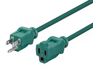 Monoprice 13834 Sjtw Green Outdoor Ext. Cord 25ft 163