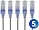 15143 | Monoprice SLIM CAT6A PATCH CABLE, 5-PACK, 10FT, GRAY