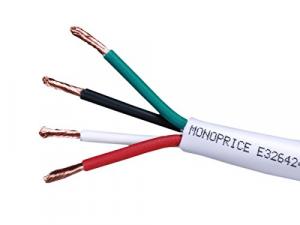 Monoprice 4043 Spekaer Wire 18awg Cl2 4-conductor _100