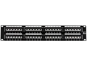 7258 | Monoprice 48-Port CAT5e Patch Panel for Network