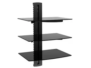 Monoprice SMD 10480 Three Tier Glass Shelf Wallmount Bracket