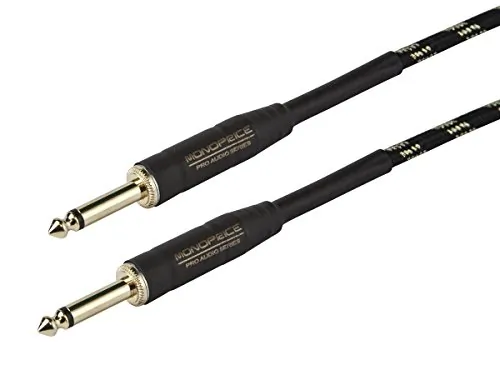 Monoprice 601420 Ts Male Instrmnt Cable - Blk  Gold 20ft