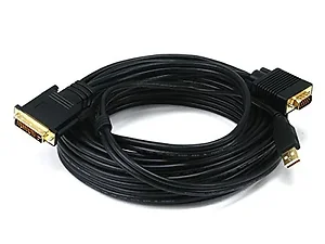 3038 | Monoprice 25FT VGA & USB A to M1-D Cable for