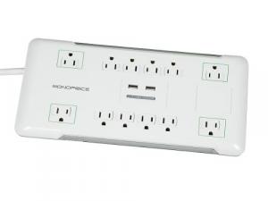 Monoprice 9203 Surge Protector - 12 Outlet, 2 Usb Ports