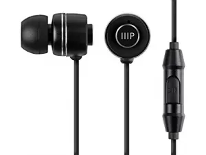 Monoprice 14088 Earphones With In-line Microphone_ Black