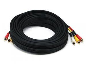 Monoprice 126 Rca Coax Comp V  Stereo A Cable_ 25ft