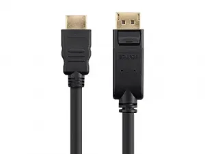 Monoprice 13370 3ft Displayport 1.2 To Hdtv Cable - High-performance A