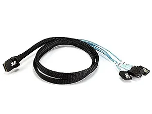 8188 | Monoprice MINI SAS 36PIN to M/SATA 7PIN Cable (1M,