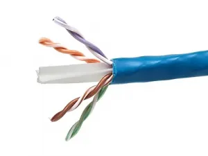 Monoprice 13071 Cat6a Utp Solid (cmr) - Blue - 1000ft