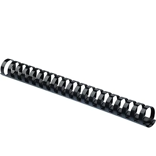 Fellowes 52395 Black Plastic Binding Combs - 1-14 Inch, 50 Pack