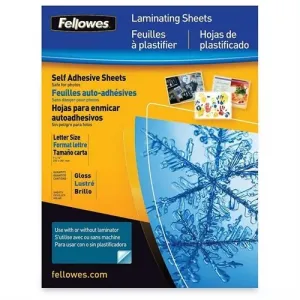 Fellowes 5221501 Laminating Sheets Self Adhesive 9x12 3mi