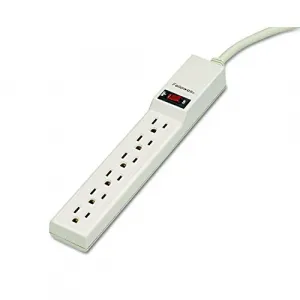 Fellowes 99028 Economical  Power Strip With 6 Outlets. Office Grade Po