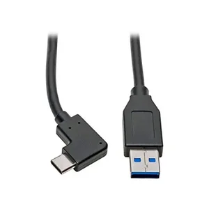 U428-003-CRA | Tripp Lite Right Angle USB C to USB-A Cable