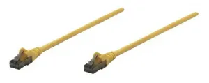 Intellinet 347419 Patch Cable Cat6 Yellow 0.5ft Snagless Boot