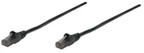 Intellinet 343312 1ft Cat6 Snagless Boot Patch Cable - Black