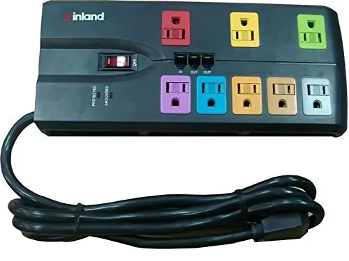 Inland 3405 Pro Surge3360 8 Outlet Modem Protec