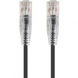 Monoprice 13513 Slimrun 1ft Cat6 Utp Ethernet Cable - Black