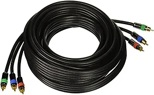 2771 | Monoprice 25FT CL2 Rated 3-RCA Coaxial Cable - Black
