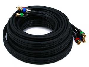 Monoprice 2771 Cl2 3-rca Coaxial (rg-6u) - Black 25ft