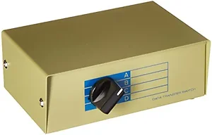 1374 | Monoprice RJ45 ABCD 4-Way Switch Box Ethernet