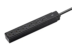 15873 | Monoprice 6-Outlet Surge Protector Strip - 2-Pack