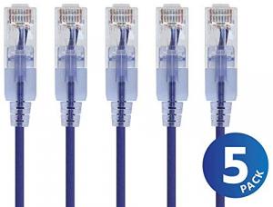 Monoprice 16292 5-pack_ Slimrun Cat6a Ethernet Network Patch Cable_ 10