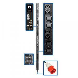 Tripp PDU3XEVSR6G60A 25.2kw 3-phase Switched Pdu - 12 C13  12 C19 Outl