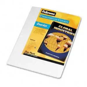 Fellowes 52309 Crystalstrade; Clear Pvc Covers - Oversize, 25 Pack - 1