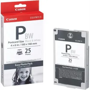 Canon 1251B001 Easy Photo Pack E-p25bw 4x6 25 Sheet