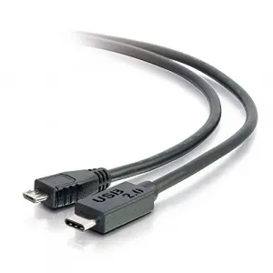 C2g 28853 12ft Usb 2.0 Usb-c To Usb Micro-b Cable Mm - Black